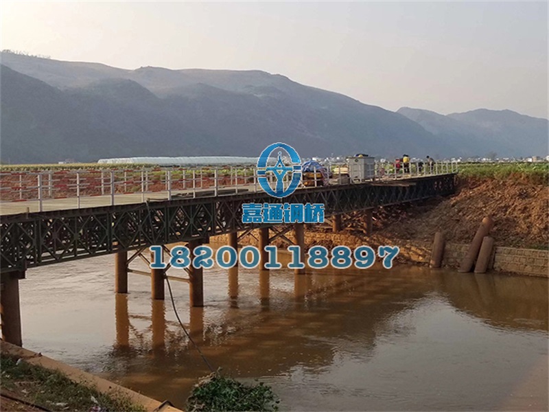 云南紅河州彌蒙鐵路竹園界51米長(zhǎng)、6米寬鋼橋